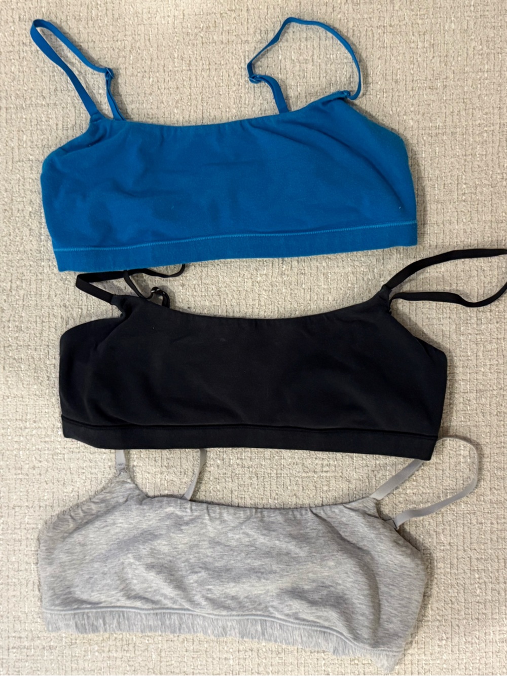 Skims Cotton Jersey Scoop Bralettes